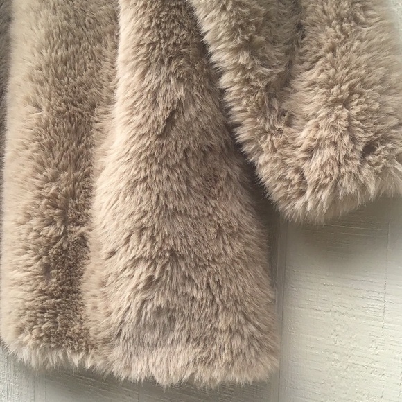 Blogger favorite Mango faux fur tan coat - Picture 14 of 16
